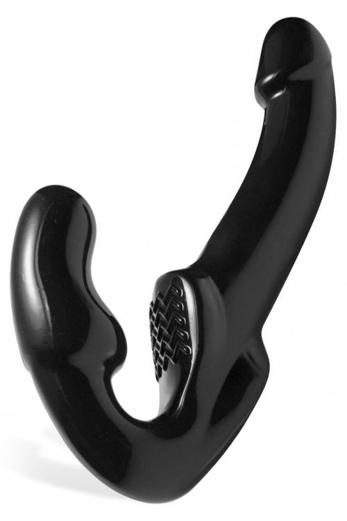 10″ Semi Realistic Strapless Strap On Dildo Dildos Black