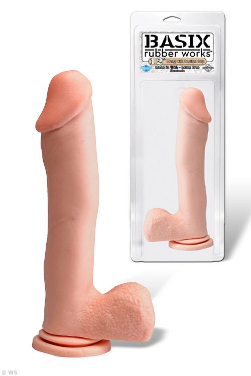 12″ Realistic Rubber Suction Cup Dong Dildos Flesh