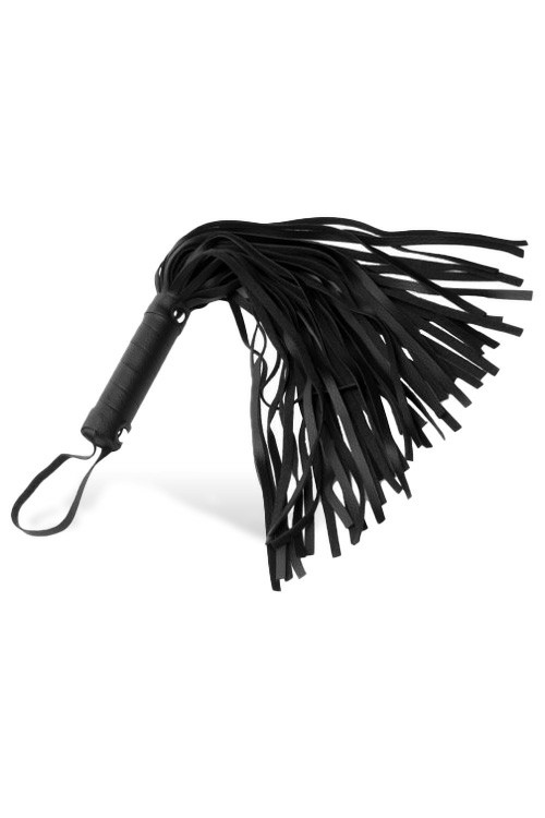 13.5″ Vegan Leather Mini Flogger Bondage Black