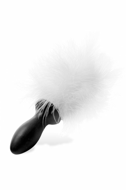 2.5″ Fluffy Bunny Tail Butt Plug Anal Toys White