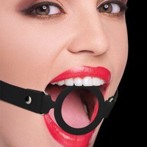 2″ Silicone Ring Gag Bondage Black