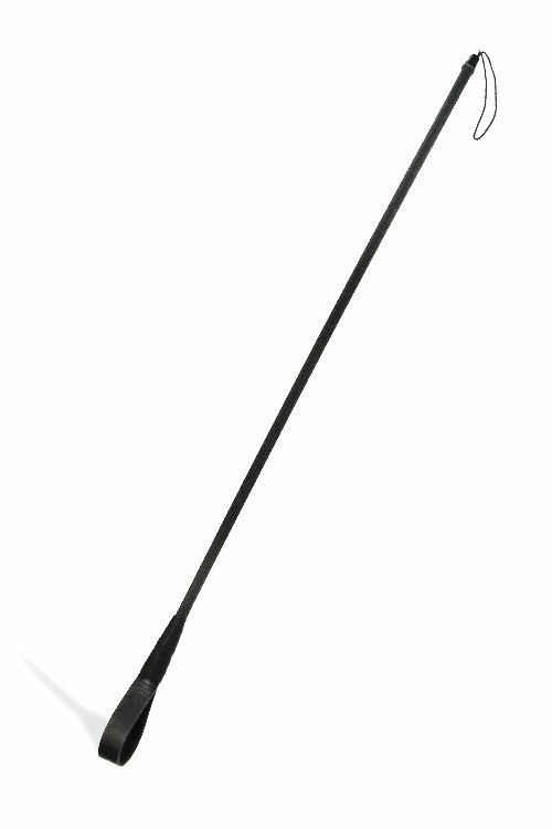 26.5″ Strip Tip Leather Riding Crop Bondage Black