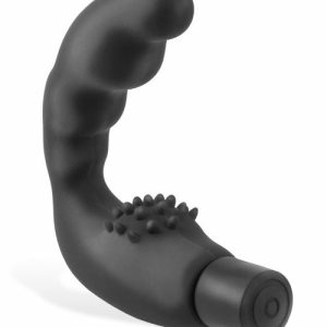 4.25″ Vibrating Silicone Prostate Massager Prostate Massagers Black