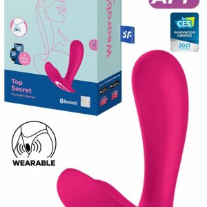 4.3″ Top Secret Wearable G Spot Vibrator Rabbit Vibrators Pink