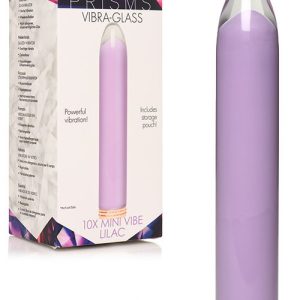 4.6″ 10X Tapered Glass Bullet Vibrator Bullet Vibrators Purple