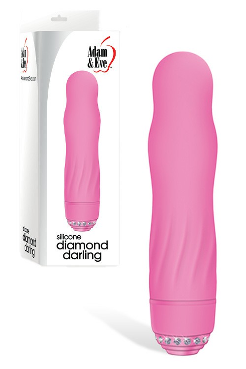 4.75″ Rhinestone Accented Classic Vibrator Classic Vibrators Pink