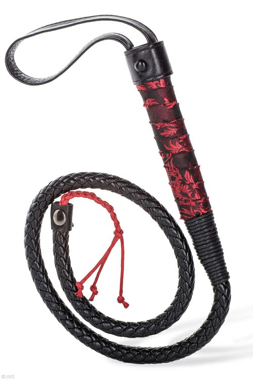 41″ Bull Whip By California Exotic Bondage Black/Red