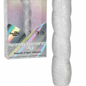 5.25″ Naughty Bits Screwnicorn G Spot Vibrator G-Spot Vibrators Silver