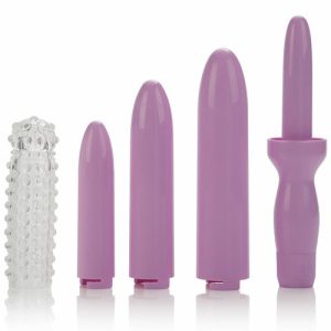 5 Piece Classic Vibrator & Dilator Sleeve Set Classic Vibrators Pink