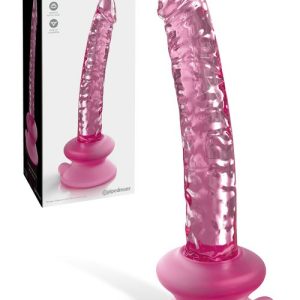 6.7″ Realistic Glass Dildo With Suction Base Dildos Pink