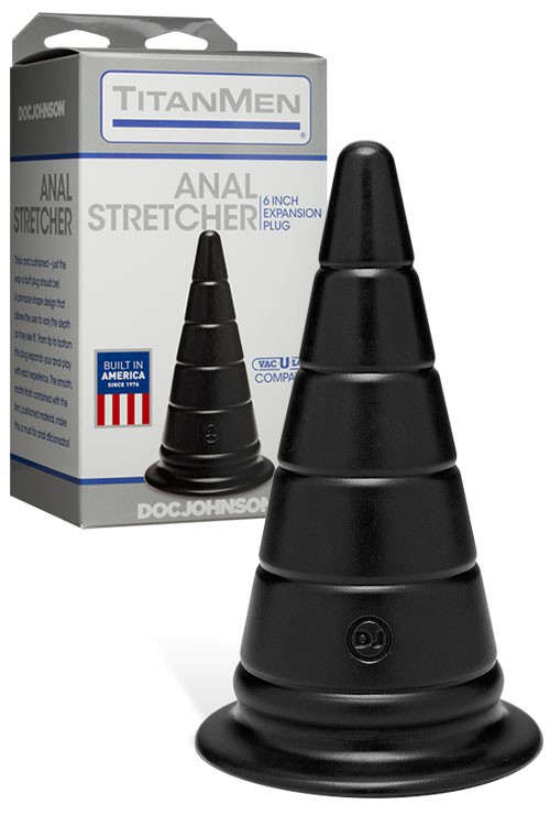 6″ Anal Expansion Plug Anal Toys Black