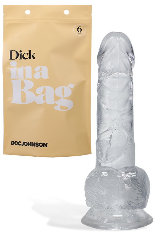 6″ Dick In A Bag Dildos Clear