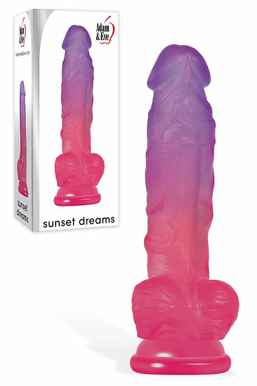 7.5″ Sunset Dreams Dildo Dildos Pink/Purple