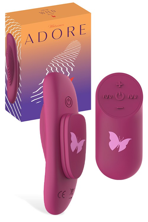 Adore Remote Controlled 3.7″ Panty Vibrator Vibrating Panties Dark Pink