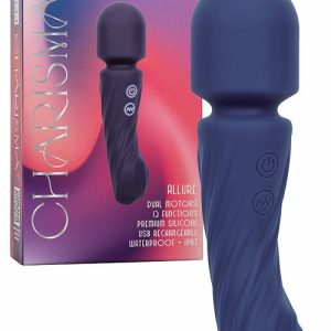 Allure 6.75″ Double Ended Wand Massager Vibrators Navy