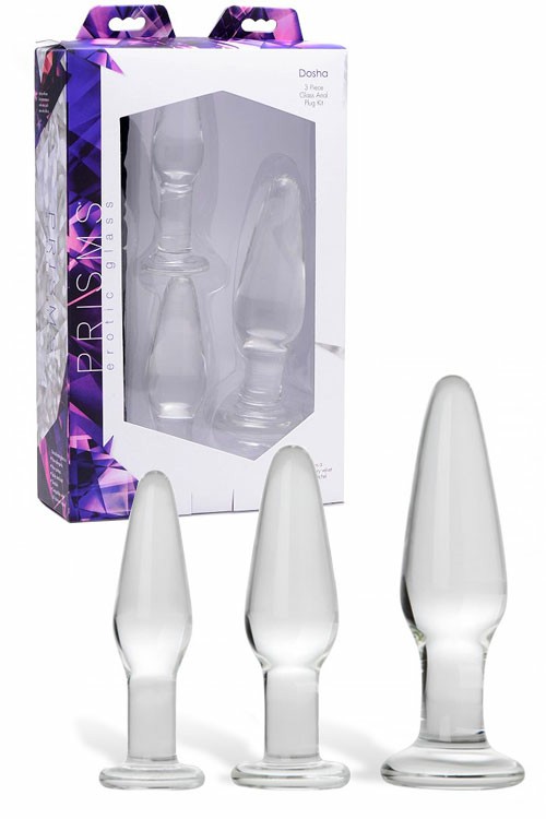 Anal Trainer Kit (3 Pce) Anal Toys Clear