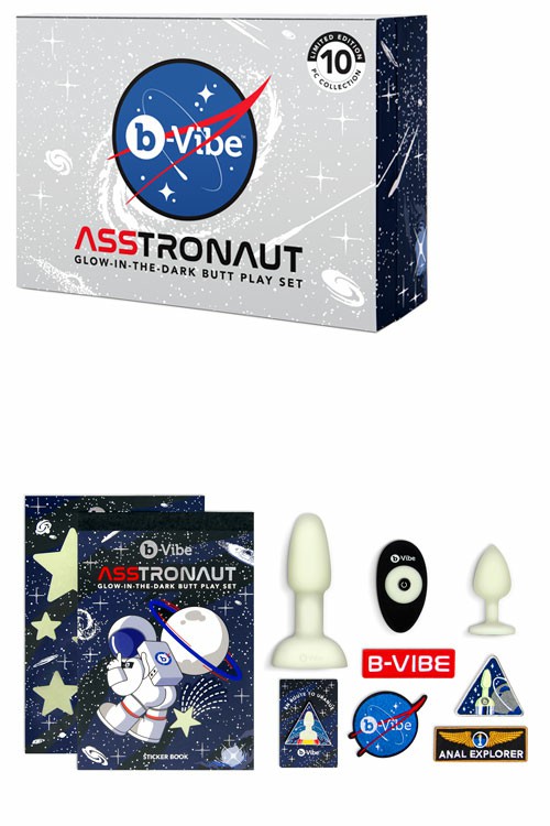 Asstronaut Glow In The Dark Butt Play Set Anal Toys Glow In The Dark