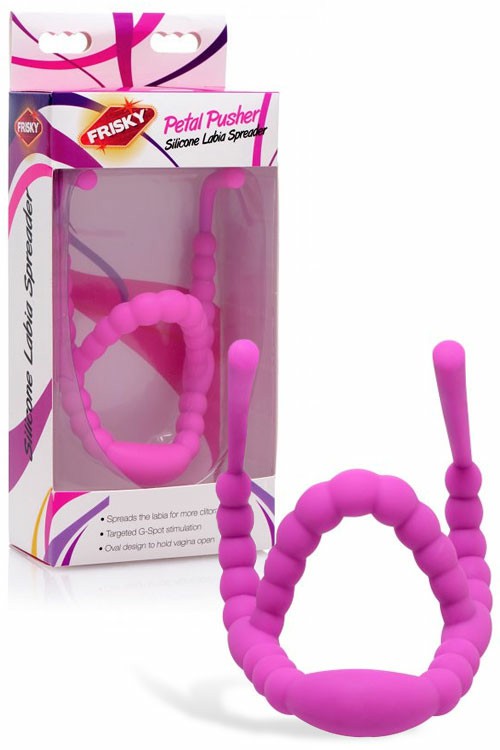 Beaded Silicone Labia Spreader Accessories Hot Pink