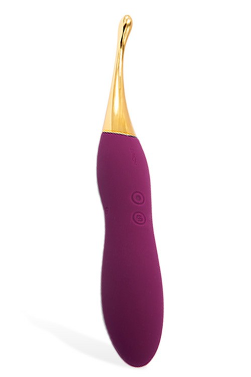 Beatrice 8.1″ Double Ended G Spot Vibrator With Interchangeable Heads G-Spot Vibrators Violet