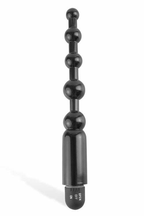 Beginner’s 5″ Vibrating Anal Beads Anal Balls & Beads Black