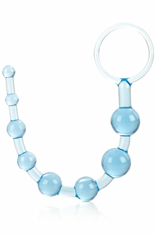 Beginner’s 7.5″ Flexible Anal Beads Anal Balls & Beads Light Blue