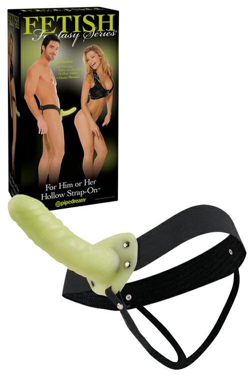 Beginner’s Glow In The Dark Hollow Strap On Dildos Glow