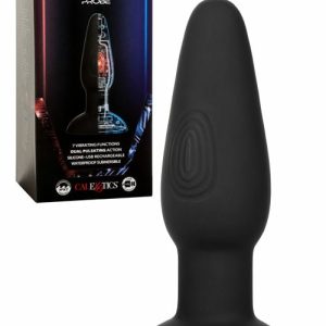 Bionic Dual Pulse 5.75″ Vibrating Butt Plug Plus Dual Pulsation Anal Toys Black