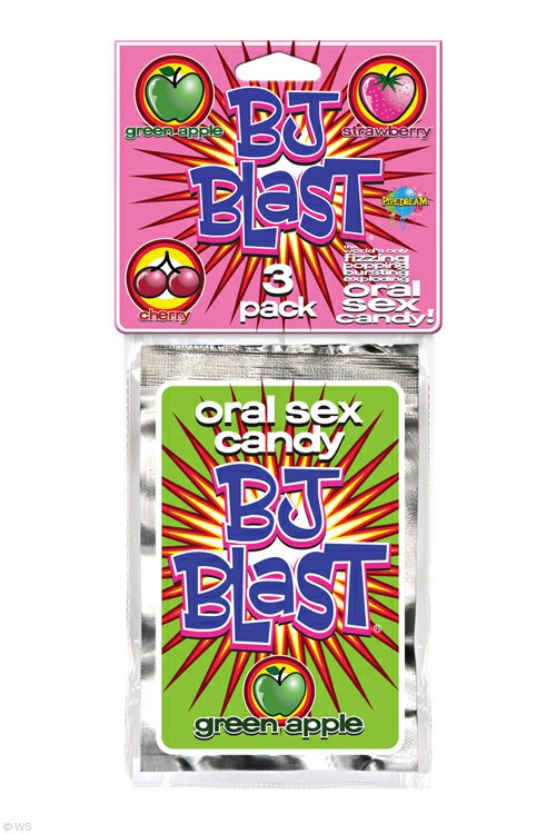 Bj Blast (3 Pack) Strawberry, Cherry And Green Apple Couples Toys