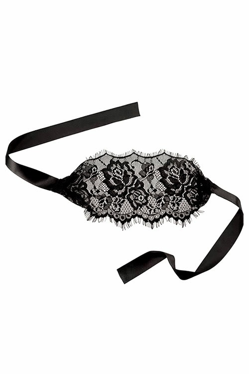 Black Lace Eye Mask Blindfolds & Hoods Black