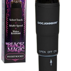 Black Magic Pocket Rocket 4″ Clitoral Vibrator Bullet Vibrators Black