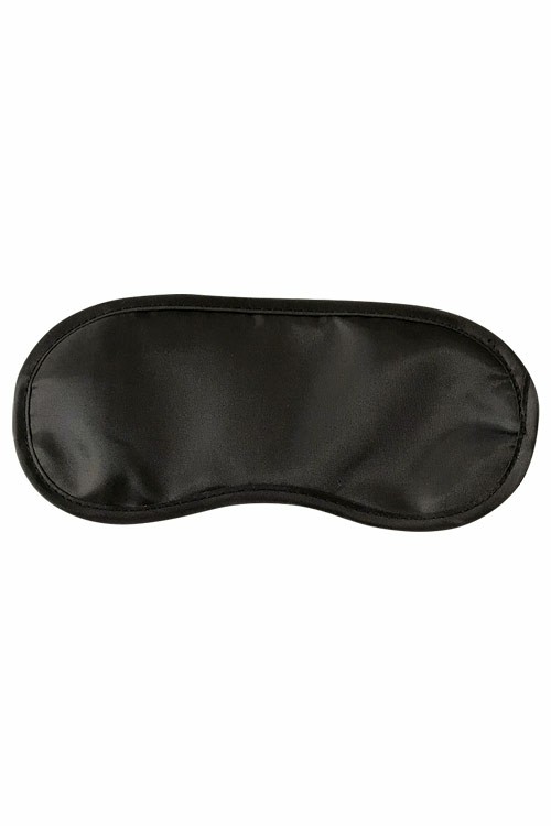 Black Satin Eye Mask Blindfolds & Hoods Black