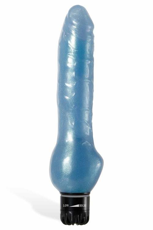 Blue Dolphin Vibrating Dildo Realistic Vibrators Blue