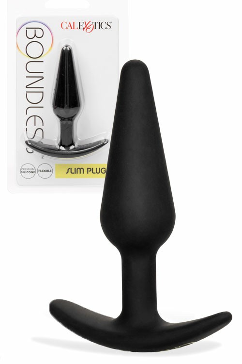 Boundless Slim 3″ Butt Plug Anal Toys Black