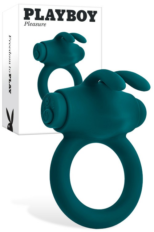 Bunny Buzzer 3.2″ Vibrating Couples Ring Couples Rings Teal