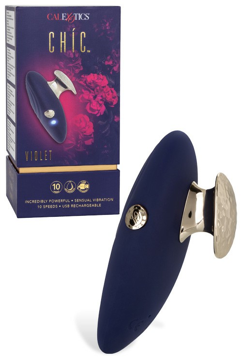 Chic Violet Finger Vibrator Clitoral Vibrators Blue