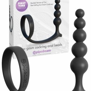 Cock Ring & Anal Beads Anal Balls & Beads Black