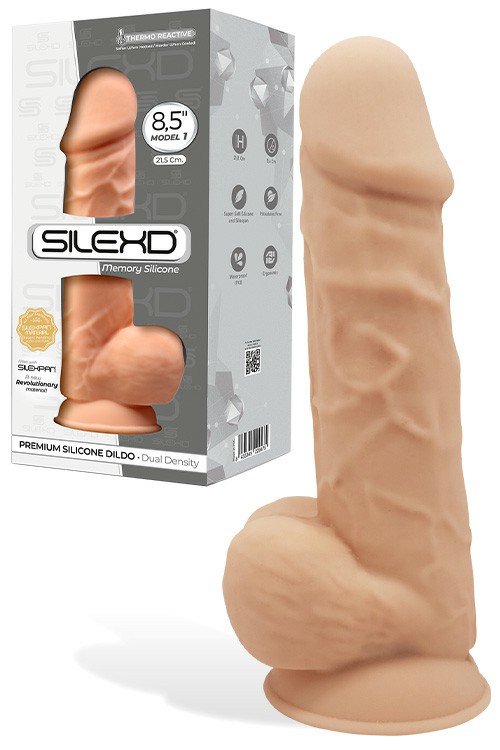 D Model Four 8.5″ Thermo Reactive, Realistic, Dual Density Dildo Dildos Flesh