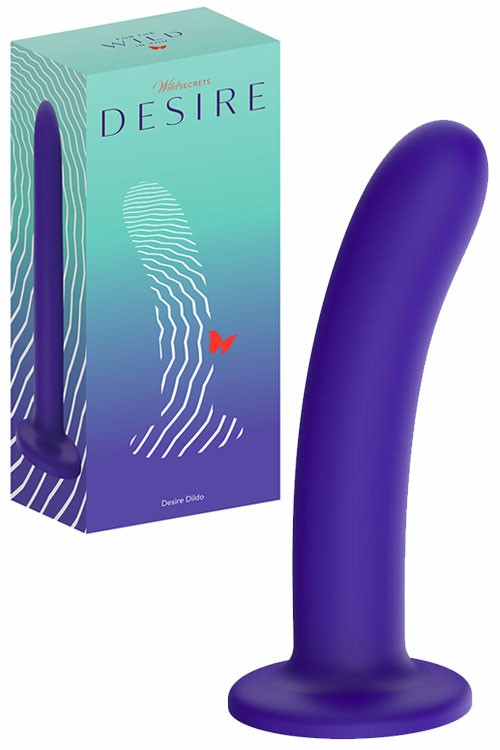 Desire 6.9″ Silicone Dildo With Suction Base Dildos Purple