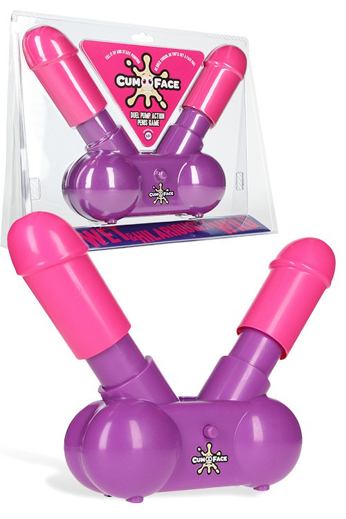 Duel Pump Action Game Couples Toys Pink/Purple