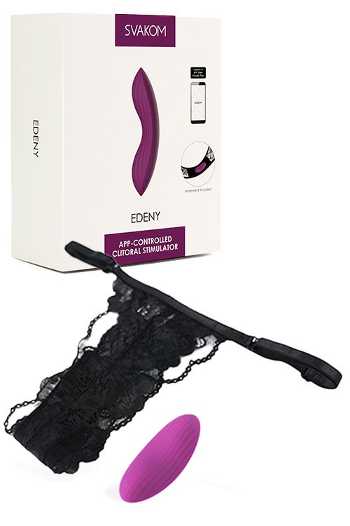 Edeny App Controlled 3.5″ Panty Vibrator With Panty Vibrating Panties Violet