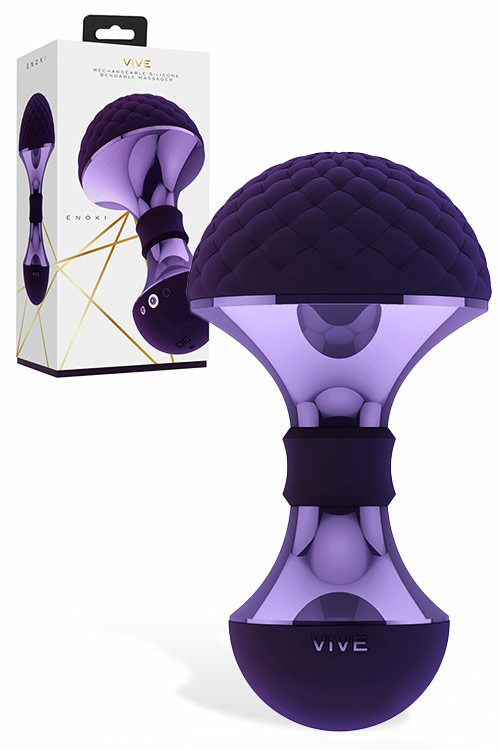 Enoki Bendable Massager Vibrators Purple