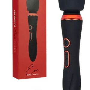 Eve 9.4″ Wand Vibrator Vibrators Black/Red