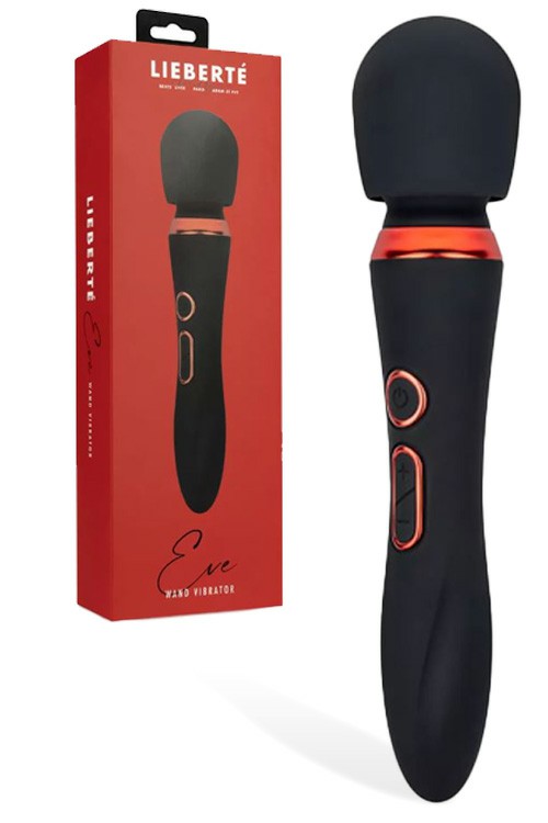 Eve 9.4″ Wand Vibrator Vibrators Black/Red