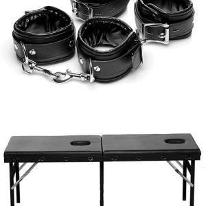 Extreme Cuffs Bondage Table Couples Toys Black