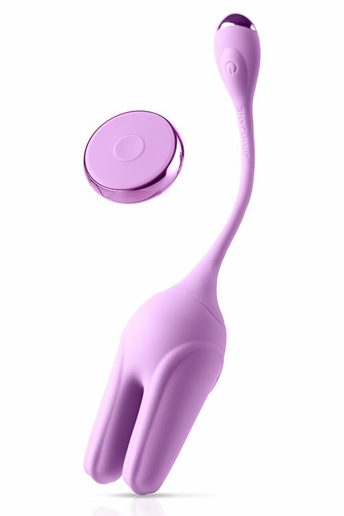 Form 2 Remote Controlled 6.7″ Kegel Trainer And Clitoral Stimulator Clitoral Vibrators Purple