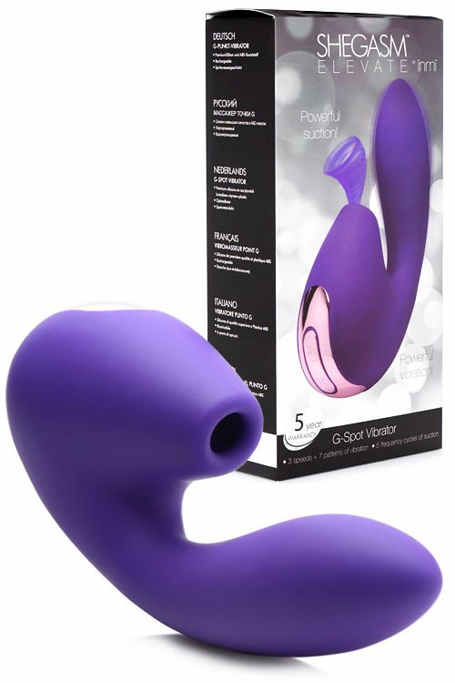 G Spot Vibrator With Clitoral Suction Rabbit Vibrators Purple