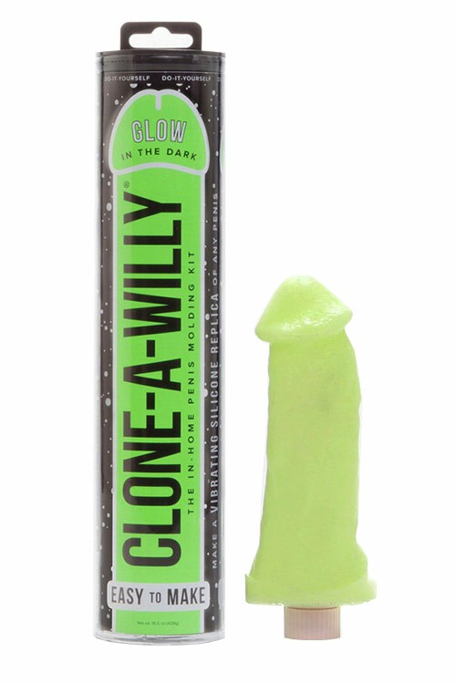 Glow In The Dark Clone A Willy Vibrating Penis Casting Kit Couples Toys Blue