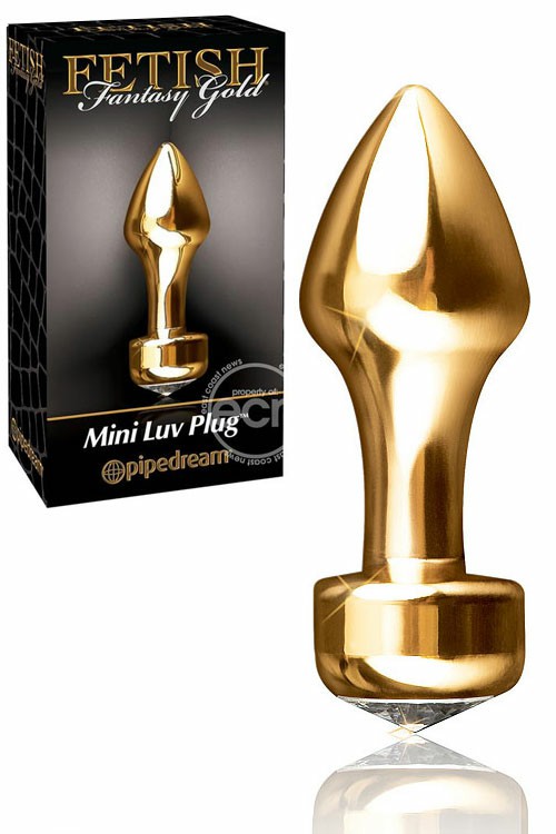 Gold Mini 3.25″ Luv Plug Anal Toys Gold