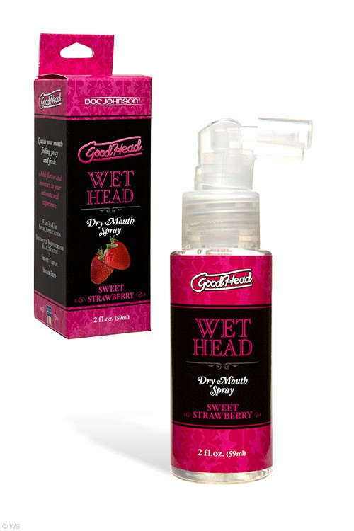 Good Head Sweet Strawberry Dry Mouth Spray 59Ml Lubes & Essentials Strawberry