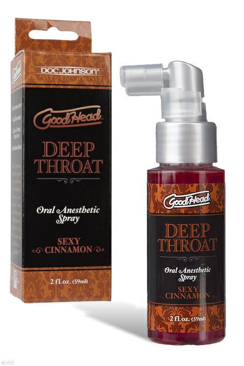 Goodhead Deep Throat Spray Cinnamon (2 Oz.) Lubes & Essentials Cinnamon